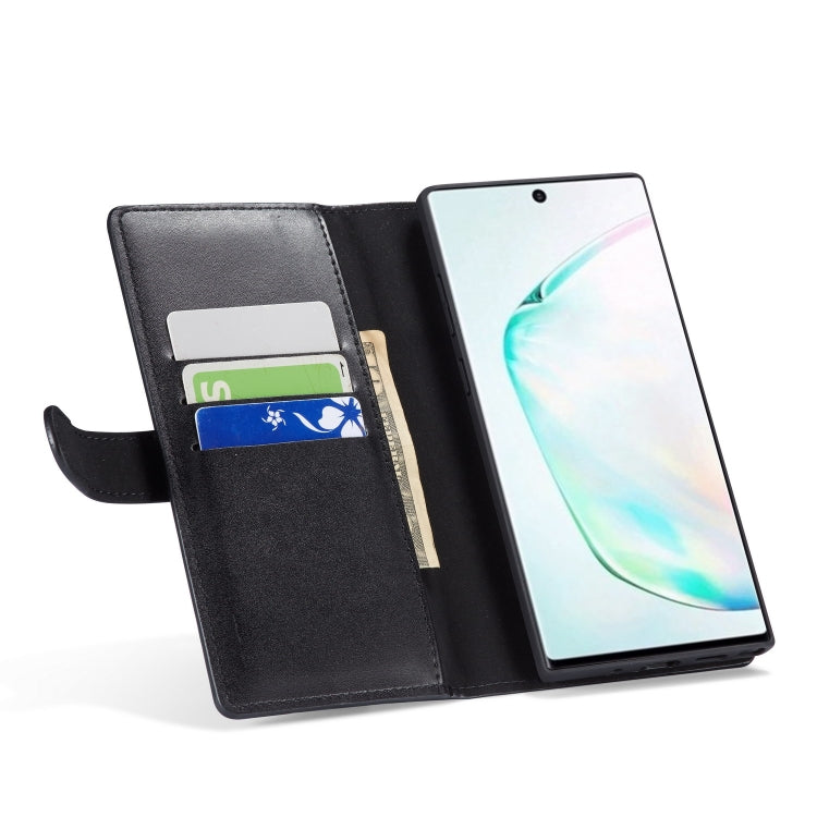 For Galaxy Note 10 Plain Texture Zipper Horizontal Flip Leather Case with Card Slots & Wallet Function