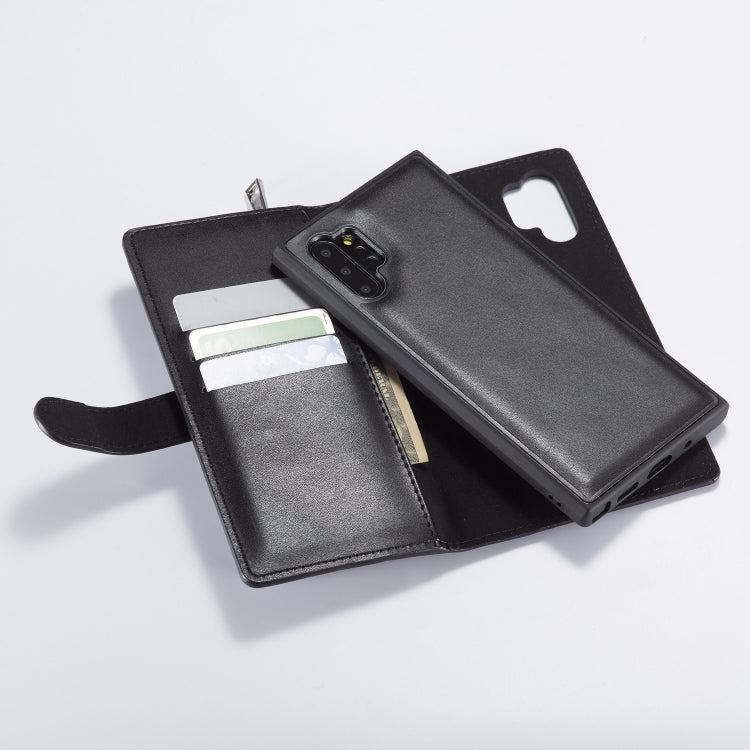 For Galaxy Note 10 Plain Texture Zipper Horizontal Flip Leather Case with Card Slots & Wallet Function