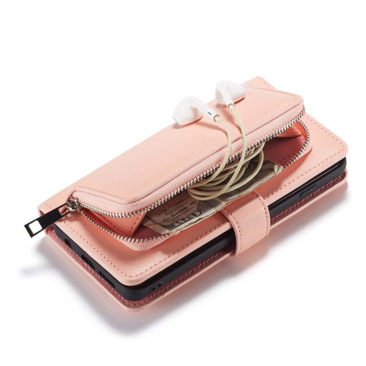 For Galaxy S10 Plain Texture Zipper Horizontal Flip Leather Case with Card Slots & Wallet Function