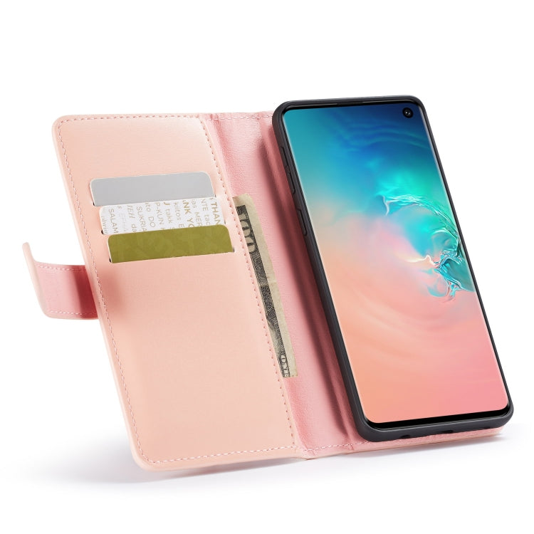 For Galaxy S10 Plain Texture Zipper Horizontal Flip Leather Case with Card Slots & Wallet Function