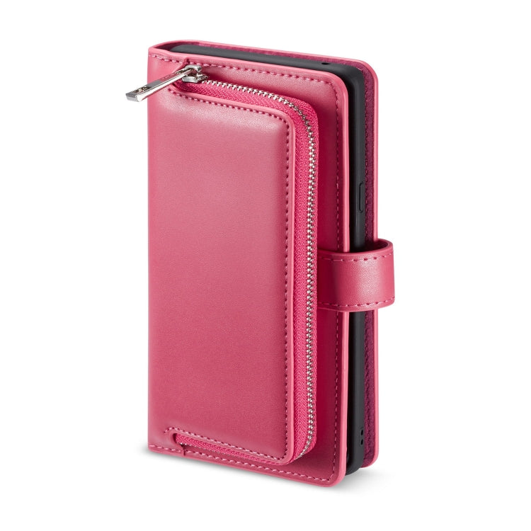 For Galaxy S10 Plain Texture Zipper Horizontal Flip Leather Case with Card Slots & Wallet Function