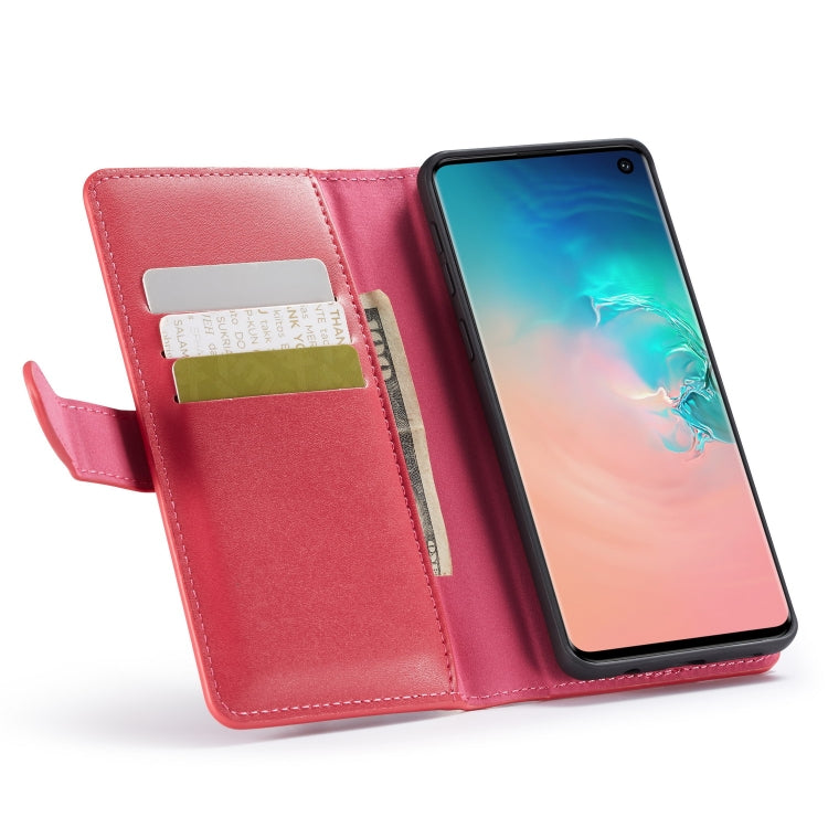 For Galaxy S10 Plain Texture Zipper Horizontal Flip Leather Case with Card Slots & Wallet Function