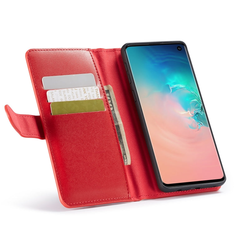 For Galaxy S10 Plain Texture Zipper Horizontal Flip Leather Case with Card Slots & Wallet Function