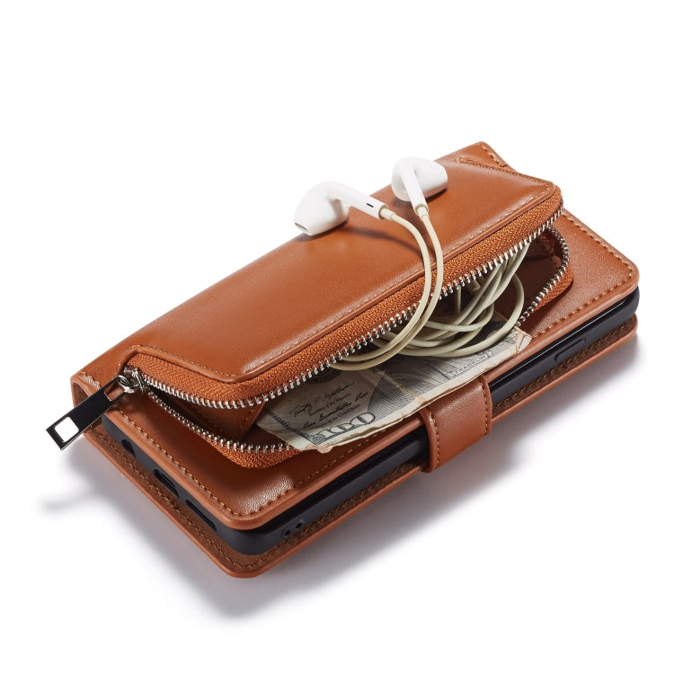 For Galaxy S10 Plain Texture Zipper Horizontal Flip Leather Case with Card Slots & Wallet Function