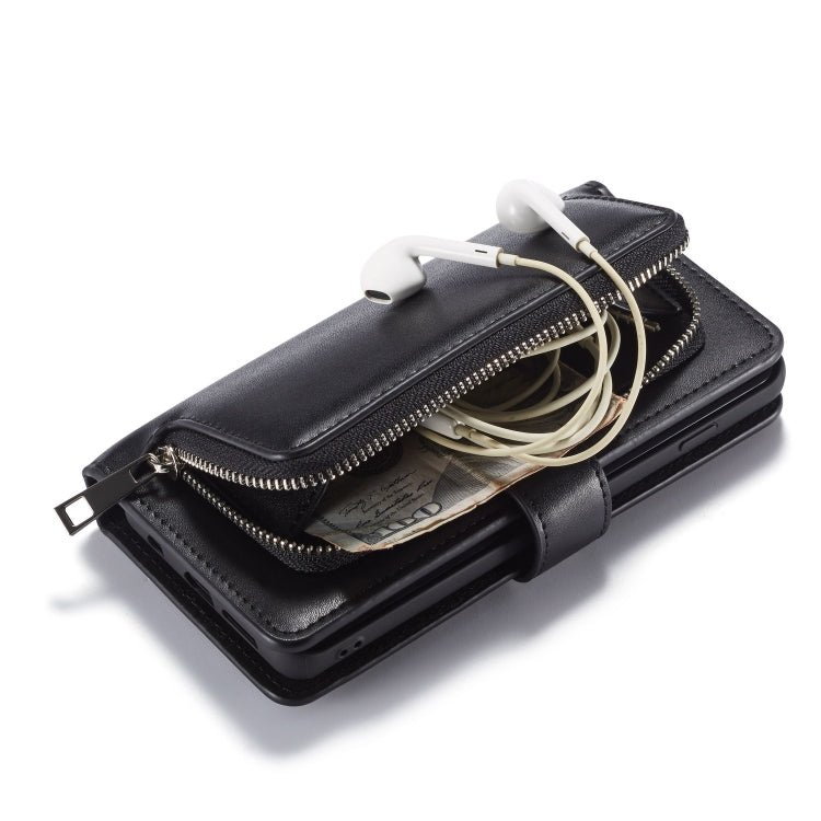 For Galaxy S10 Plain Texture Zipper Horizontal Flip Leather Case with Card Slots & Wallet Function