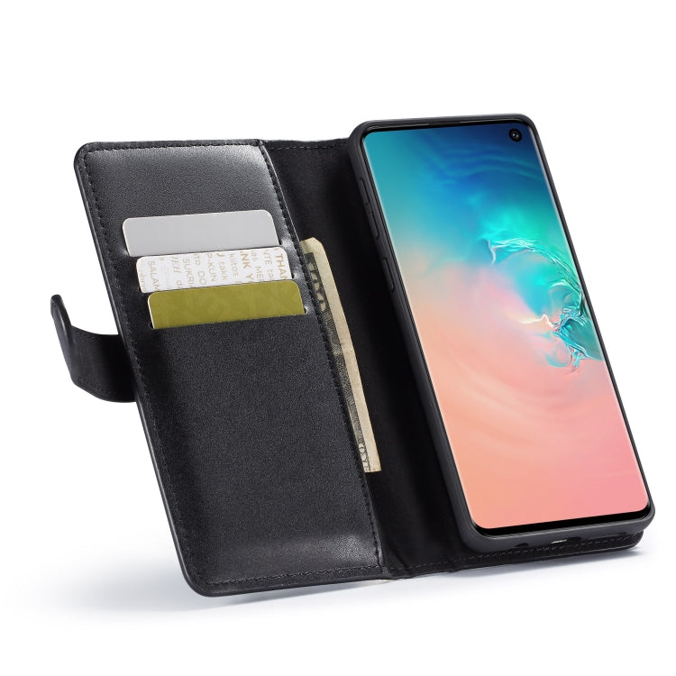 For Galaxy S10 Plain Texture Zipper Horizontal Flip Leather Case with Card Slots & Wallet Function