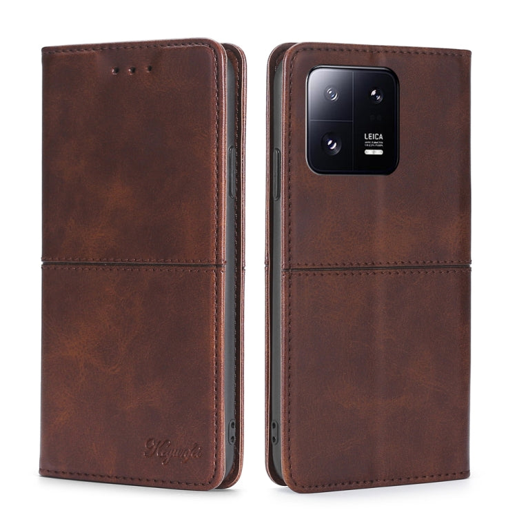 For Xiaomi 13 Pro Cow Texture Magnetic Horizontal Flip Leather Phone Case