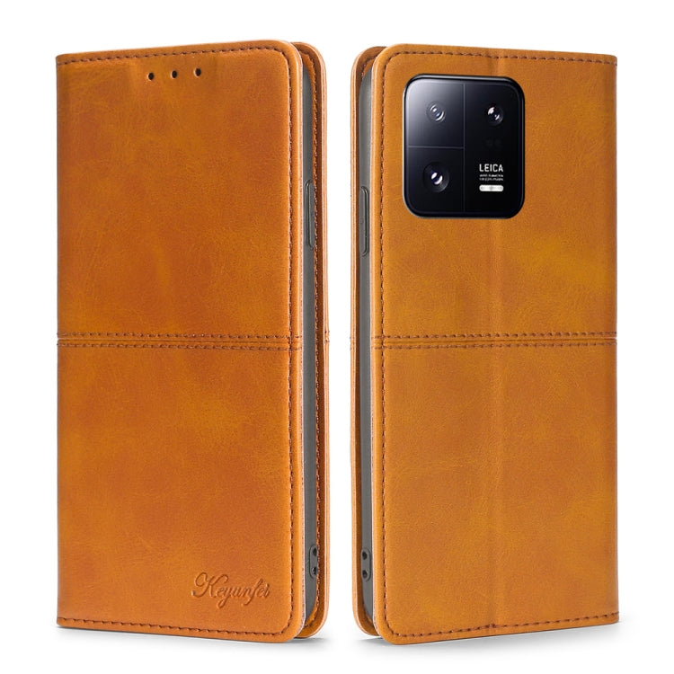 For Xiaomi 13 Pro Cow Texture Magnetic Horizontal Flip Leather Phone Case