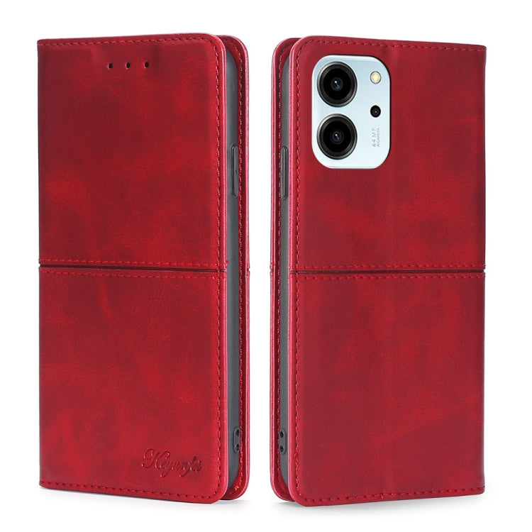 For Honor 80 SE Cow Texture Magnetic Horizontal Flip Leather Phone Case