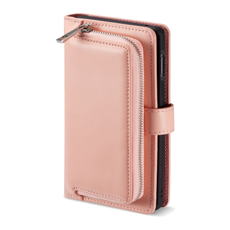 For Galaxy S10 Lite Plain Texture Zipper Horizontal Flip Leather Case with Card Slots & Wallet Function