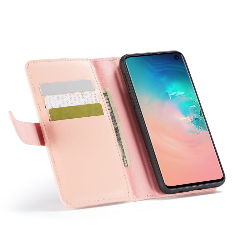 For Galaxy S10 Lite Plain Texture Zipper Horizontal Flip Leather Case with Card Slots & Wallet Function
