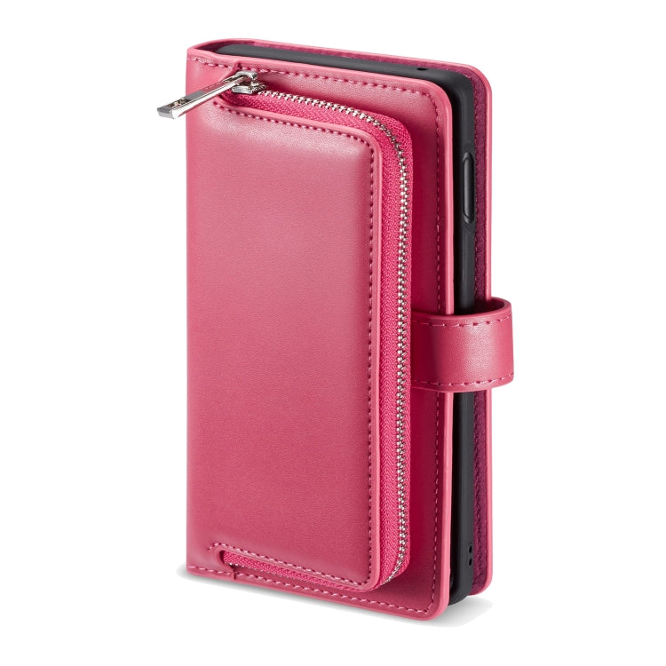 For Galaxy S10 Lite Plain Texture Zipper Horizontal Flip Leather Case with Card Slots & Wallet Function