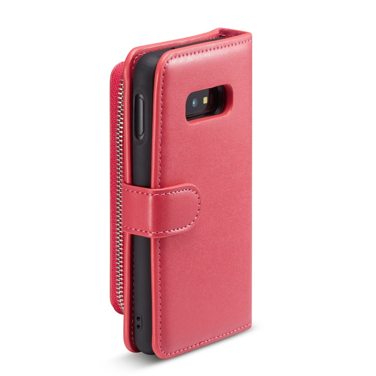 For Galaxy S10 Lite Plain Texture Zipper Horizontal Flip Leather Case with Card Slots & Wallet Function