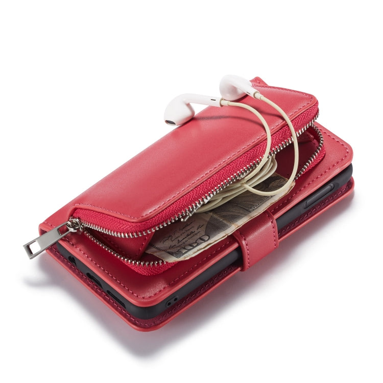 For Galaxy S10 Lite Plain Texture Zipper Horizontal Flip Leather Case with Card Slots & Wallet Function