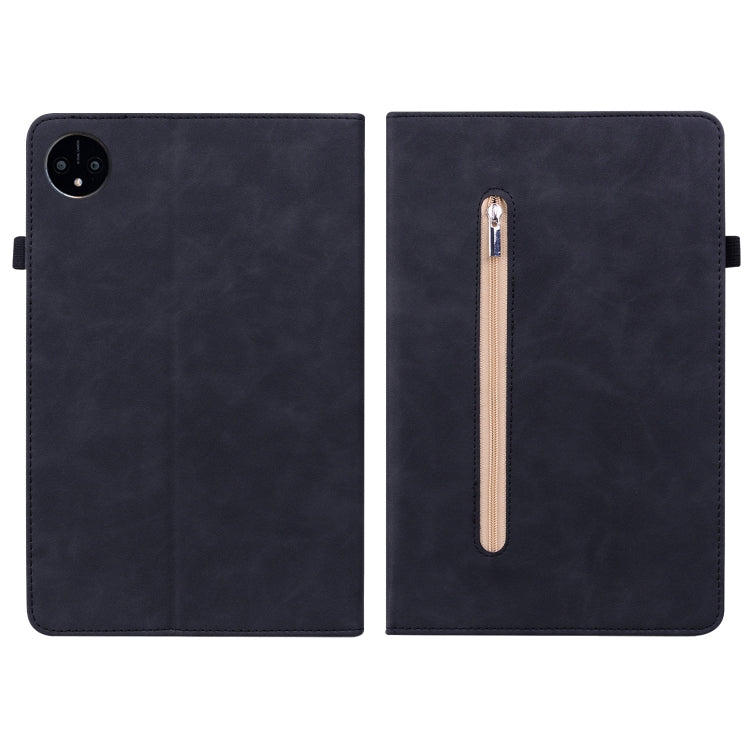 For Huawei MatePad Pro 11 2022 Skin Feel Solid Color Zipper Leather Tablet Case