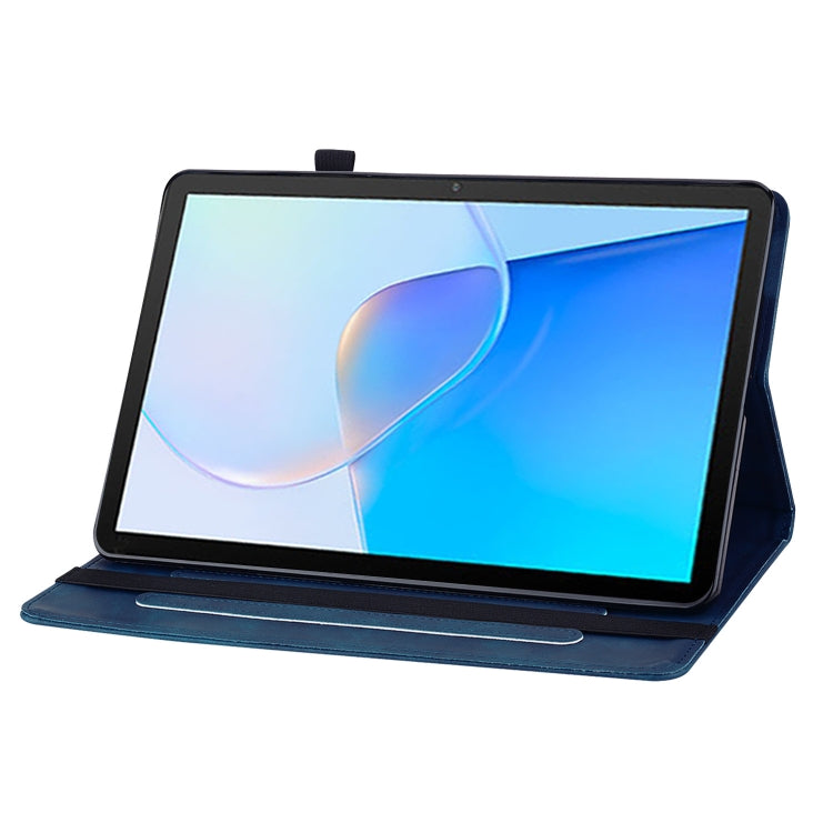 For Huawei MatePad SE Skin Feel Solid Color Zipper Leather Tablet Case