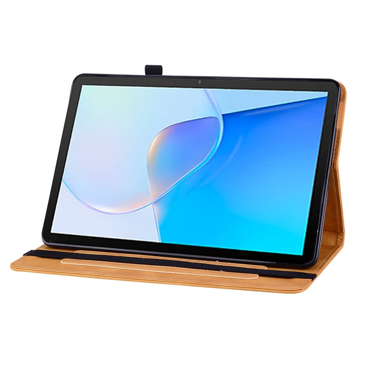 For Huawei MatePad SE Skin Feel Solid Color Zipper Leather Tablet Case