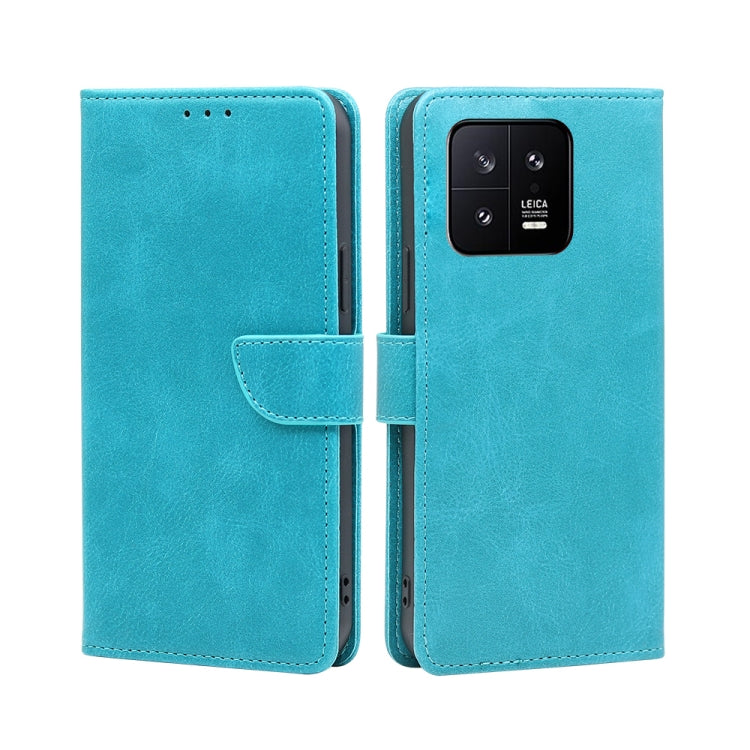For Xiaomi 13 Calf Texture Buckle Flip Leather Phone Case