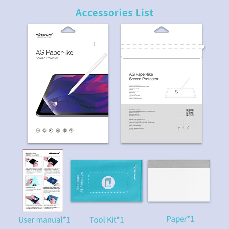 For iPad 10th Gen 10.9 2022 NILLKIN Tablet AG Drawing Screen Protector