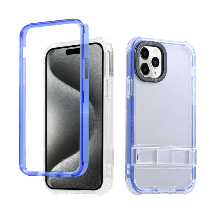 For iPhone 15 Pro Max 2 in 1 360 Invisible Holder Phone Case