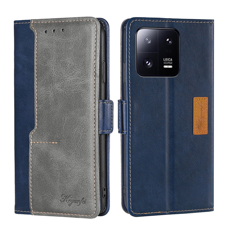 For Xiaomi 13 Pro Contrast Color Side Buckle Leather Phone Case