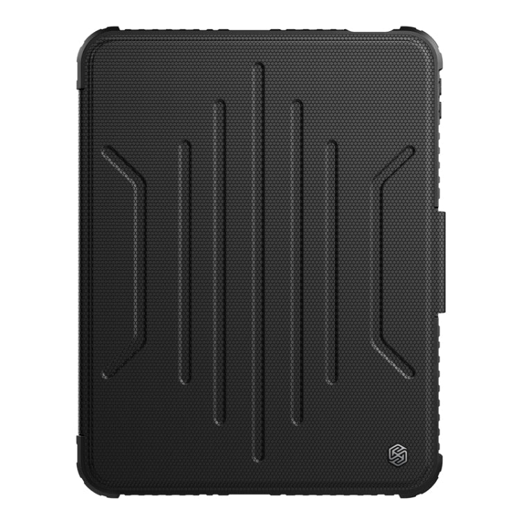 For iPad 10th Gen 10.9 2022 NILLKIN Bumper Snapsafe Multifunctional Leather Tablet Case with Pen Slot