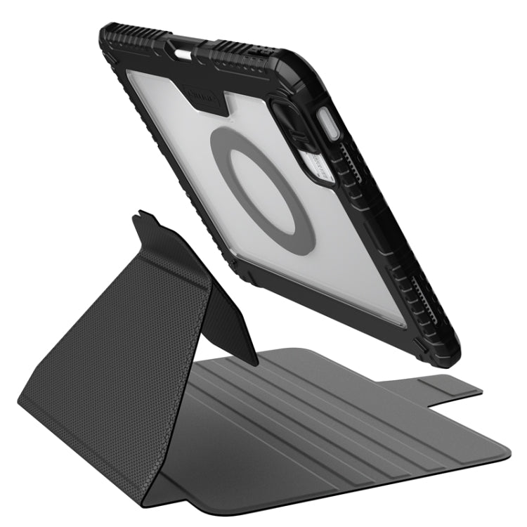 For iPad 10th Gen 10.9 2022 NILLKIN Bumper Snapsafe Multifunctional Leather Tablet Case with Pen Slot