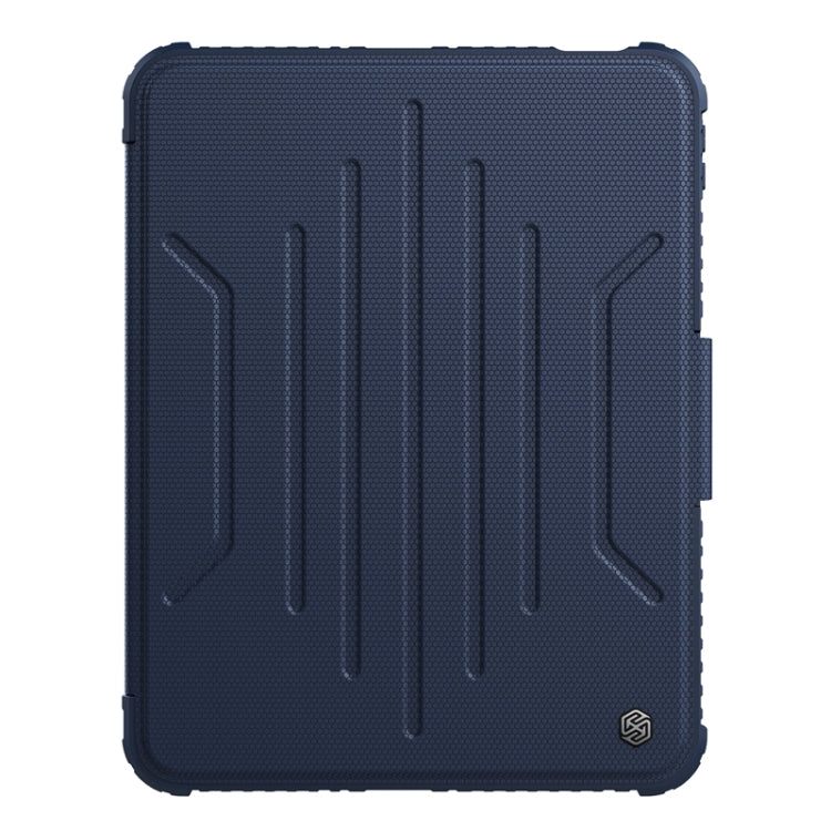 For iPad 10th Gen 10.9 2022 NILLKIN Bumper Snapsafe Multifunctional Leather Tablet Case with Pen Slot