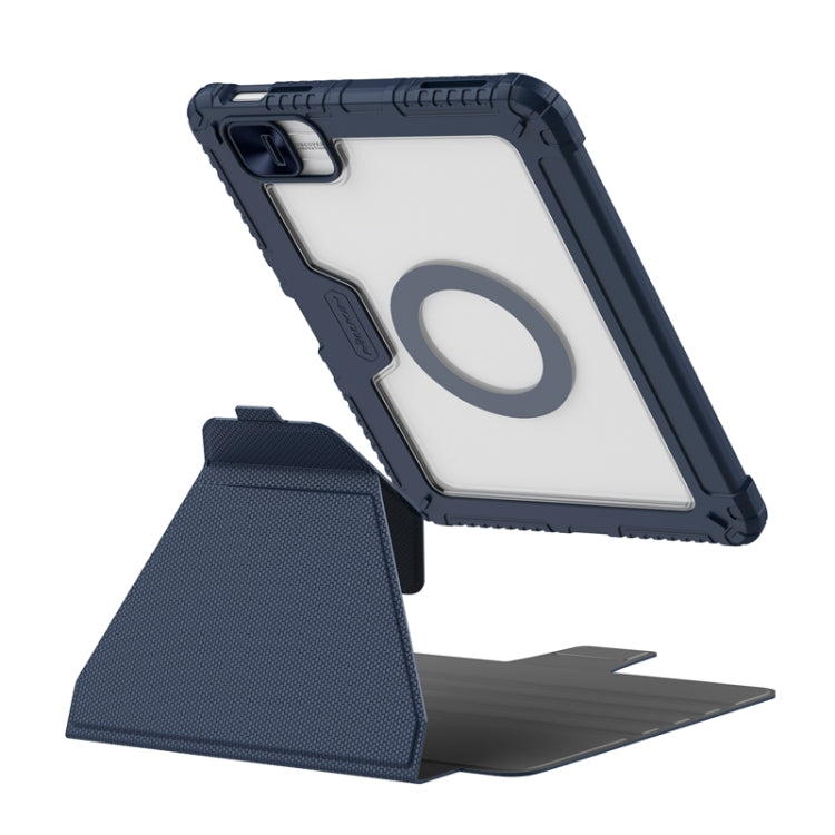 For iPad 10th Gen 10.9 2022 NILLKIN Bumper Snapsafe Multifunctional Leather Tablet Case with Pen Slot