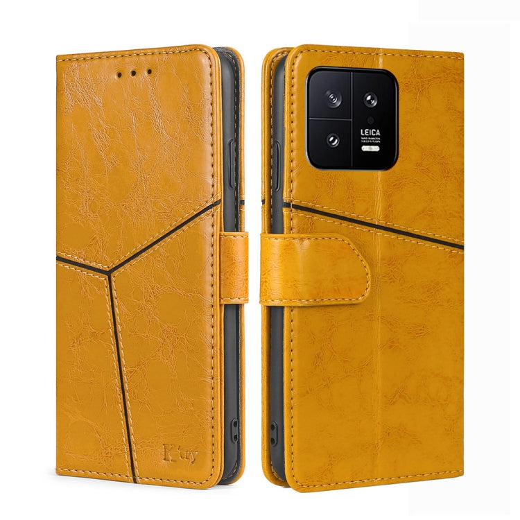 For Xiaomi 13 Geometric Stitching Horizontal Flip Leather Phone Case