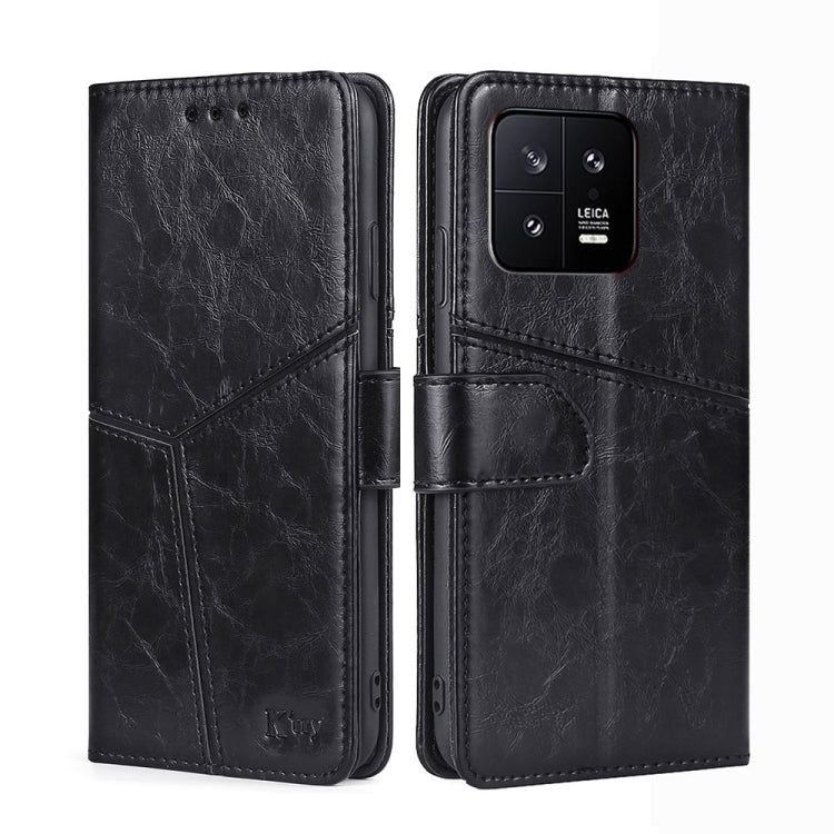 For Xiaomi 13 Geometric Stitching Horizontal Flip Leather Phone Case