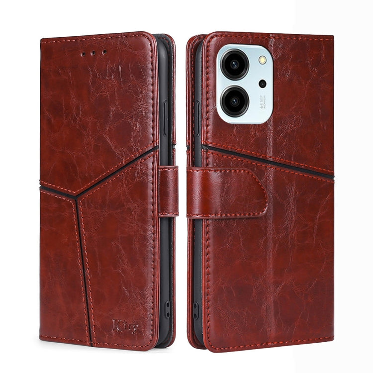 For Honor 80 SE Geometric Stitching Horizontal Flip Leather Phone Case