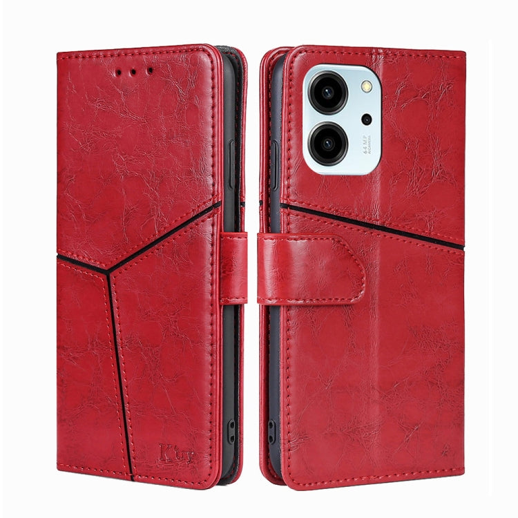For Honor 80 SE Geometric Stitching Horizontal Flip Leather Phone Case