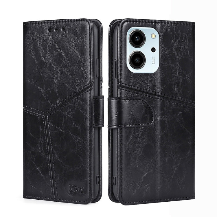 For Honor 80 SE Geometric Stitching Horizontal Flip Leather Phone Case