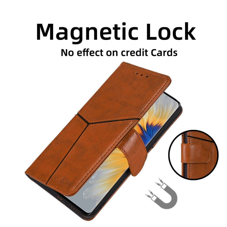 For Google Pixel 7a Geometric Stitching Horizontal Flip Leather Phone Case