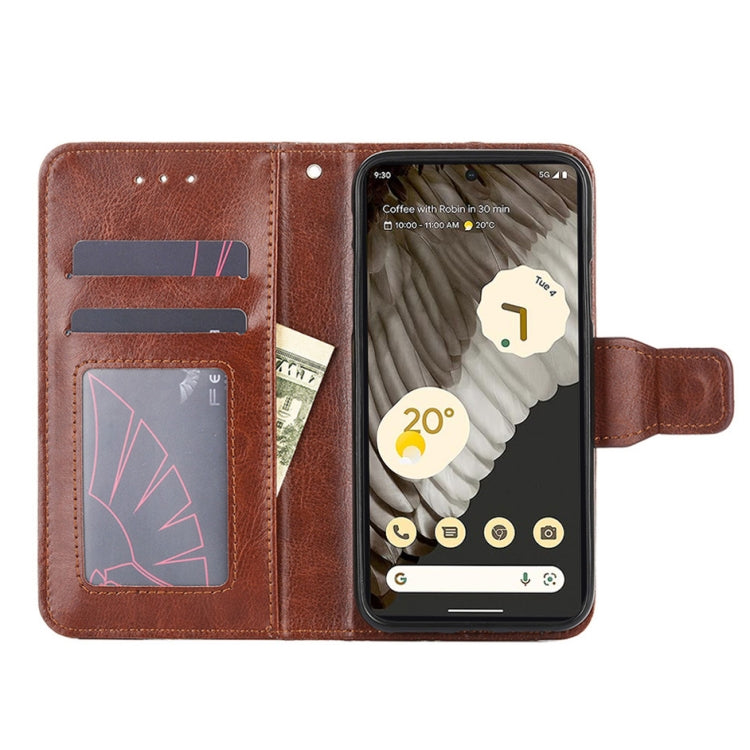 For Google Pixel 7a Crystal Texture Leather Phone Case