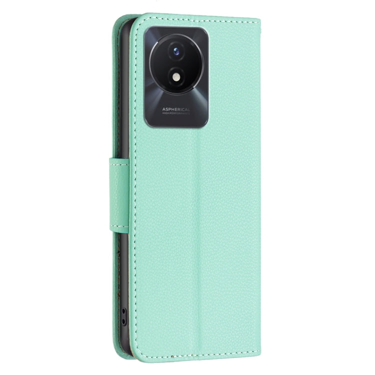For vivo Y02 4G Litchi Texture Pure Color Leather Phone Case