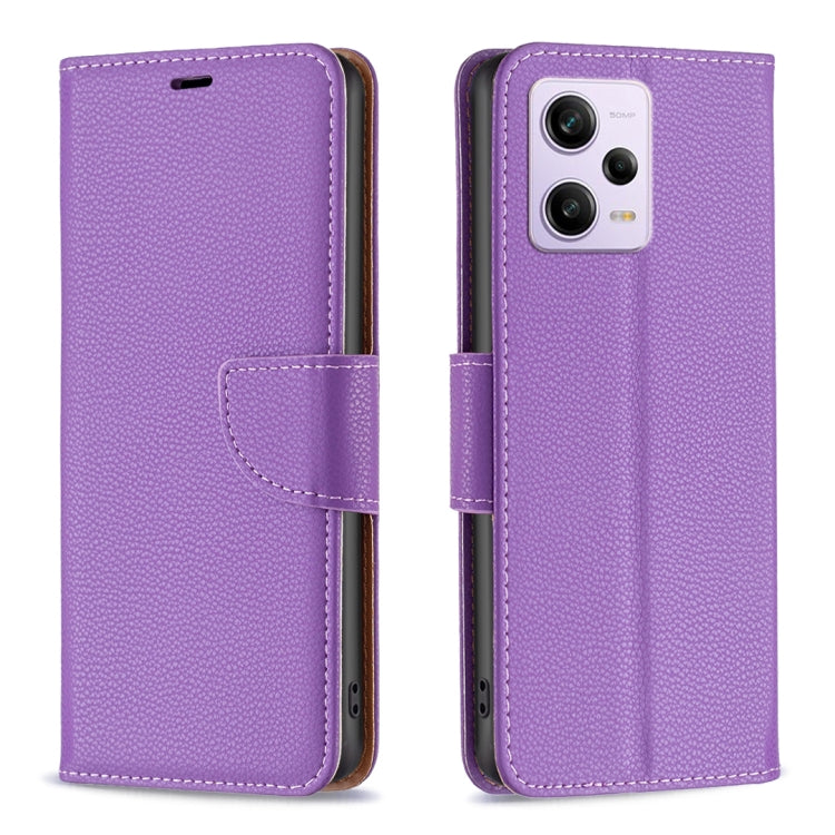 For Xiaomi Redmi Note 12 Pro+ Global Litchi Texture Pure Color Leather Phone Case