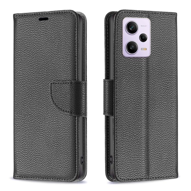 For Xiaomi Redmi Note 12 Pro Global Litchi Texture Pure Color Leather Phone Case