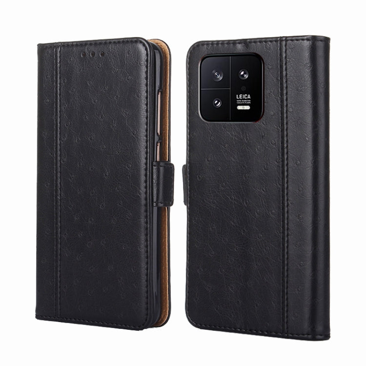 For Xiaomi 13 Ostrich Texture Flip Leather Phone Case