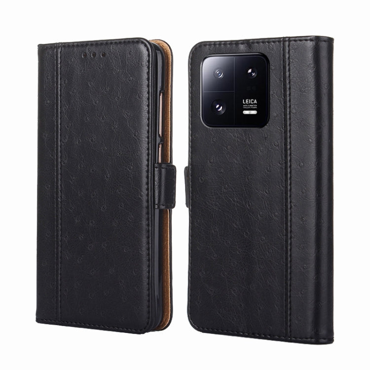 For Xiaomi 13 Pro Ostrich Texture Flip Leather Phone Case