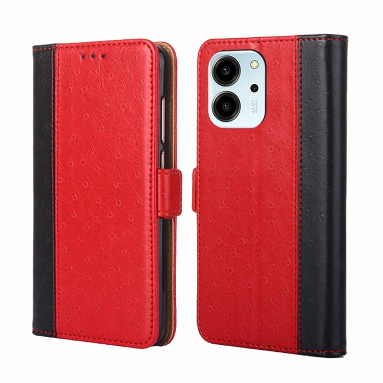 For Honor 80 SE Ostrich Texture Flip Leather Phone Case
