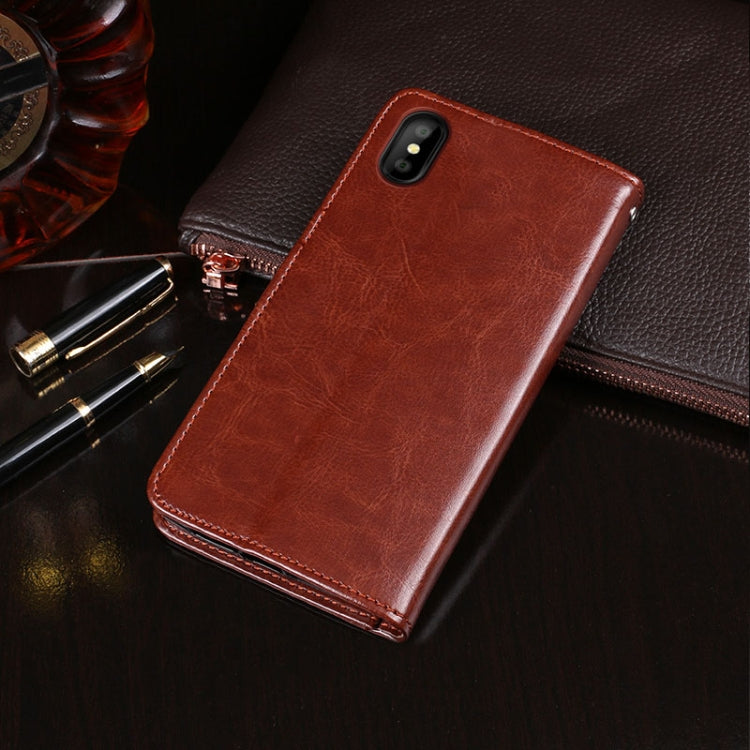 For Blackview A30 idewei Crazy Horse Texture Horizontal Flip Leather Case with Holder & Card Slots & Wallet