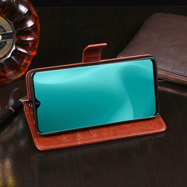 For Blackview A60 idewei Crazy Horse Texture Horizontal Flip Leather Case with Holder & Card Slots & Wallet