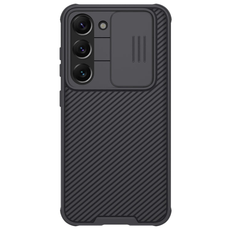 For Samsung Galaxy S23+ 5G NILLKIN Black Mirror Pro Series Camshield Phone Case
