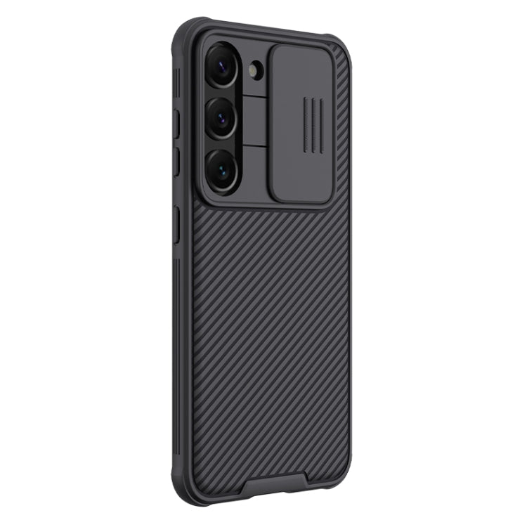 For Samsung Galaxy S23+ 5G NILLKIN Black Mirror Pro Series Camshield Phone Case