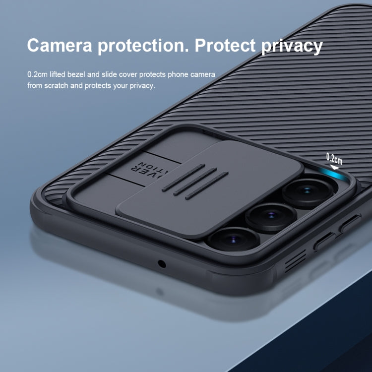 For Samsung Galaxy S23+ 5G NILLKIN Black Mirror Pro Series Camshield Phone Case