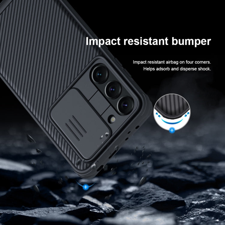 For Samsung Galaxy S23+ 5G NILLKIN Black Mirror Pro Series Camshield Phone Case