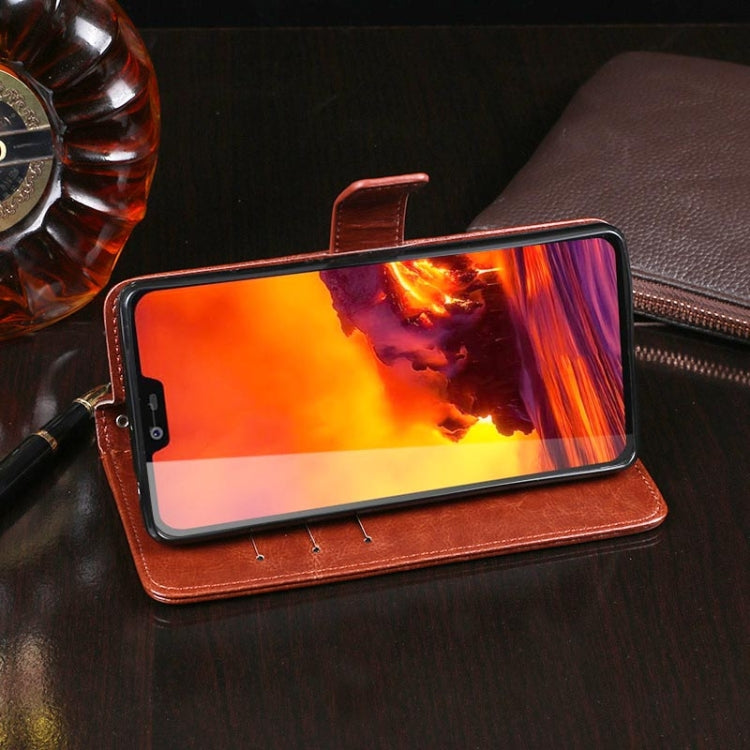 For Blackview BV9700 Pro idewei Crazy Horse Texture Horizontal Flip Leather Case with Holder & Card Slots & Wallet