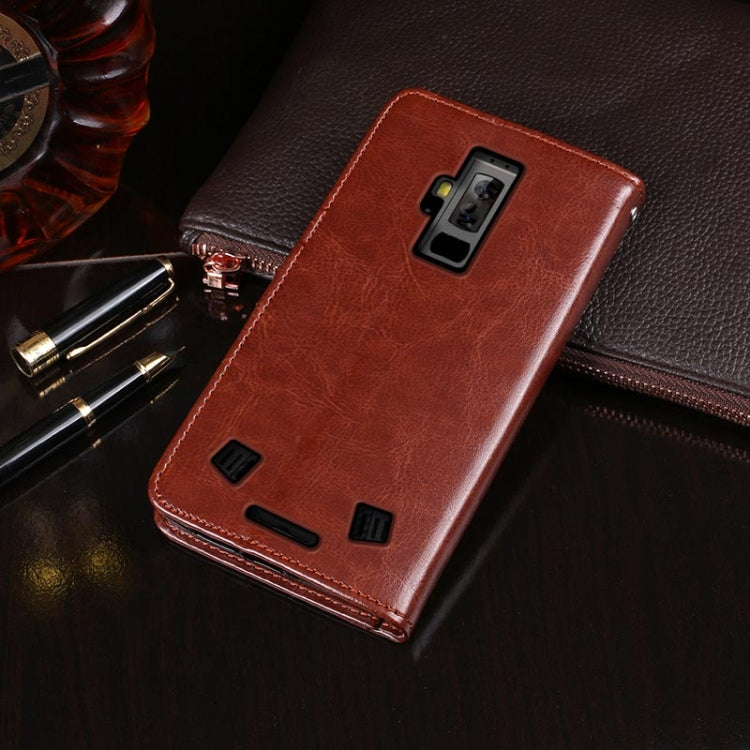 For Blackview BV9700 Pro idewei Crazy Horse Texture Horizontal Flip Leather Case with Holder & Card Slots & Wallet